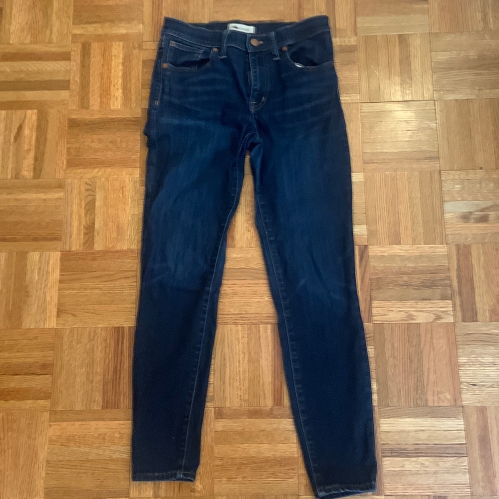 Madewell Dark Wash High Rise Skinny Jeans